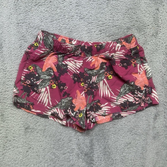 Patagonia Barely Baggies Shorts Womens XS Multi Floral Drawstring 2.5" Inseam - Picture 1 of 11
